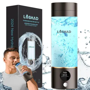 Hydrogen Water Bottle, Hydrogen Water Bottle Generator, 2024 Fifth-Generation Technology Hydrohealth Hydropure Water Maker Bottle, Aqua Fusion Healthy Best Hydration Portable Hydrogen Lonizer Machine
