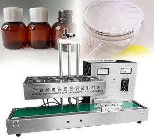Induction Bottle Cap Sealer,Stainless Steel Automatic Sealing Machine,Continuous Band Sealer,Electromagnetic Induction Band Bag Sealer(60mm)