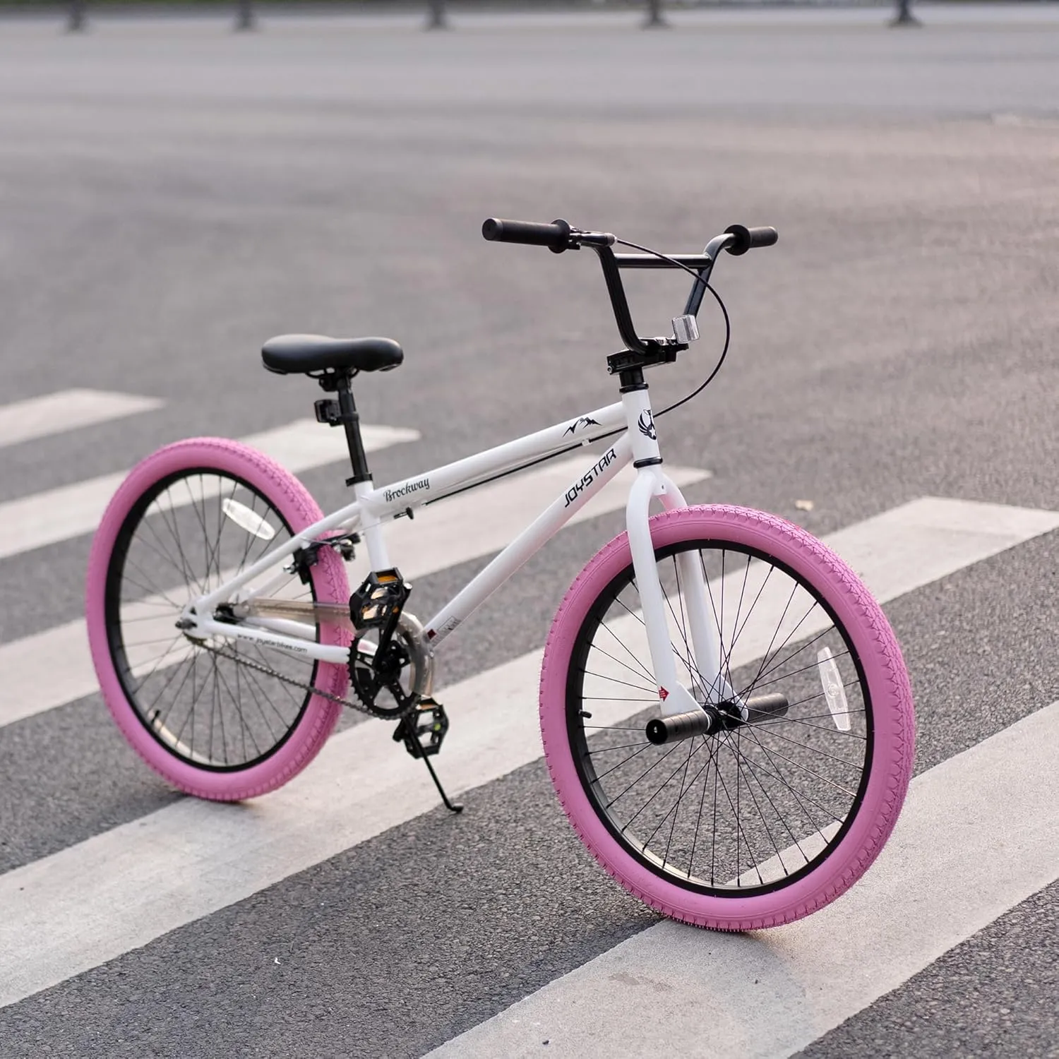 JOYSTAR Brockway Freestyle Kids BMX Bikes 20" 24" Kids Bicycles for 6-14 Years Old Boys Girls and Beginner-Level Riders 2 Pegs Multiple Colors