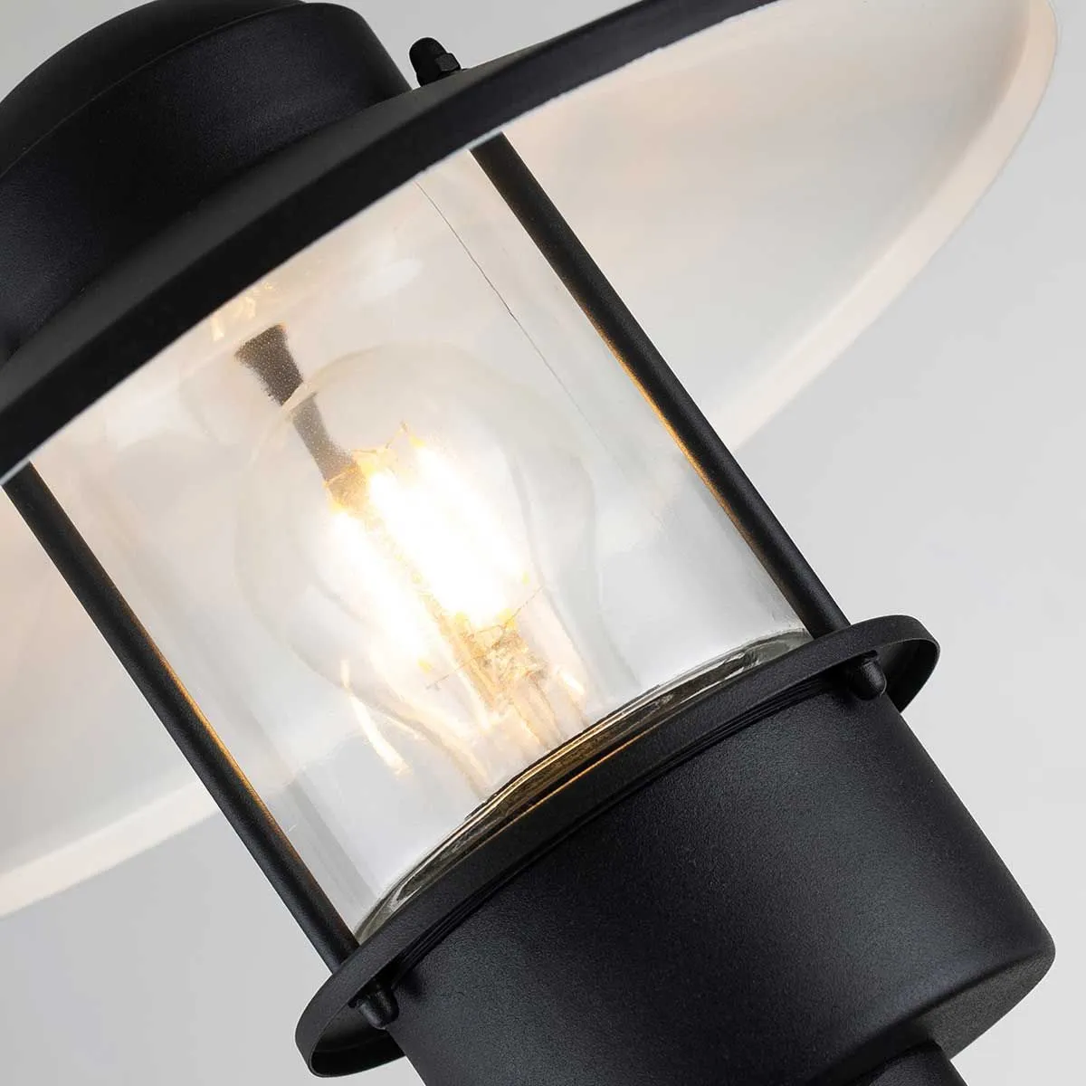 Klampenborg 1 Light Bollard | Black