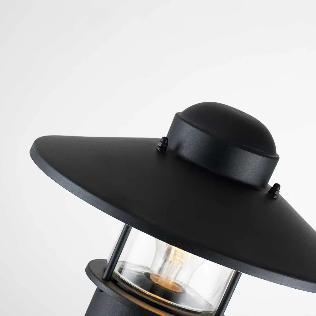 Klampenborg 1 Light Bollard | Black