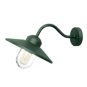 Klampenborg 1 lt Wall Lantern | Fir Green