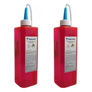 Koolance High Performance Liquid PC Coolant, 700ml, UV Red, 2-Pack