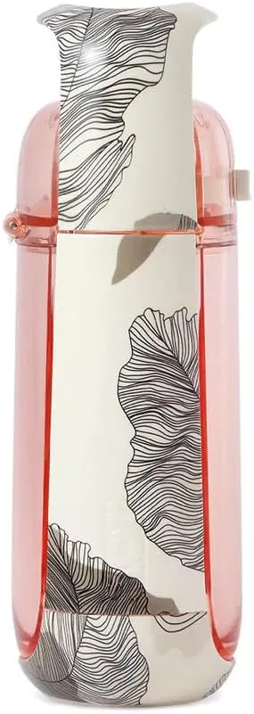 KOR One Planet 13.5oz Tritan Water Bottle with Lid Safety Lock, One Click Open Cap and Ergonomic Carry Handle - Features Unique Water-Dipped Designs Inspired by Nature