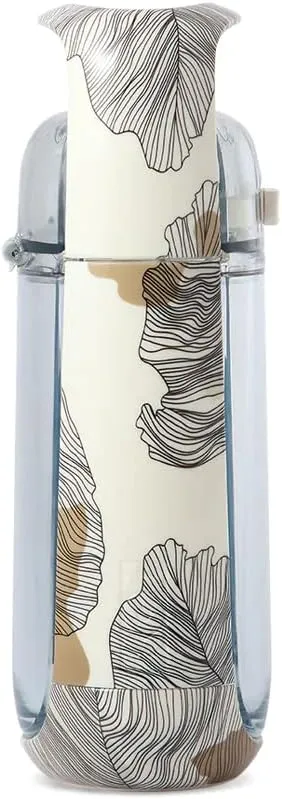 KOR One Planet 13.5oz Tritan Water Bottle with Lid Safety Lock, One Click Open Cap and Ergonomic Carry Handle - Features Unique Water-Dipped Designs Inspired by Nature