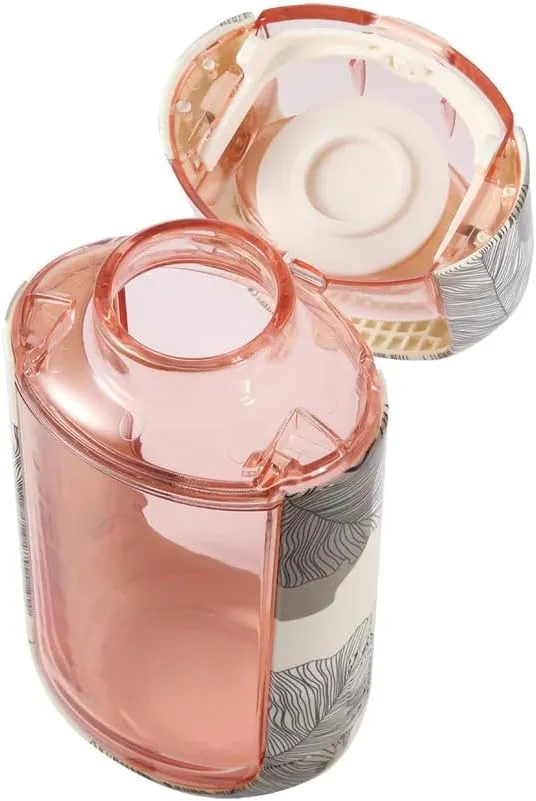 KOR One Planet 13.5oz Tritan Water Bottle with Lid Safety Lock, One Click Open Cap and Ergonomic Carry Handle - Features Unique Water-Dipped Designs Inspired by Nature