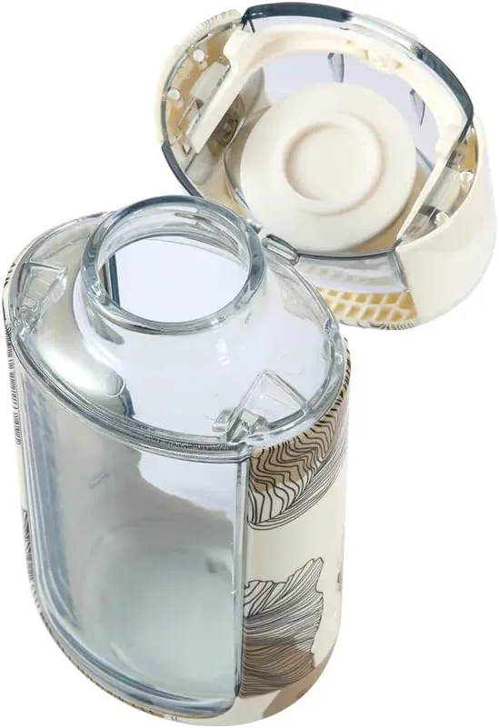 KOR One Planet 13.5oz Tritan Water Bottle with Lid Safety Lock, One Click Open Cap and Ergonomic Carry Handle - Features Unique Water-Dipped Designs Inspired by Nature
