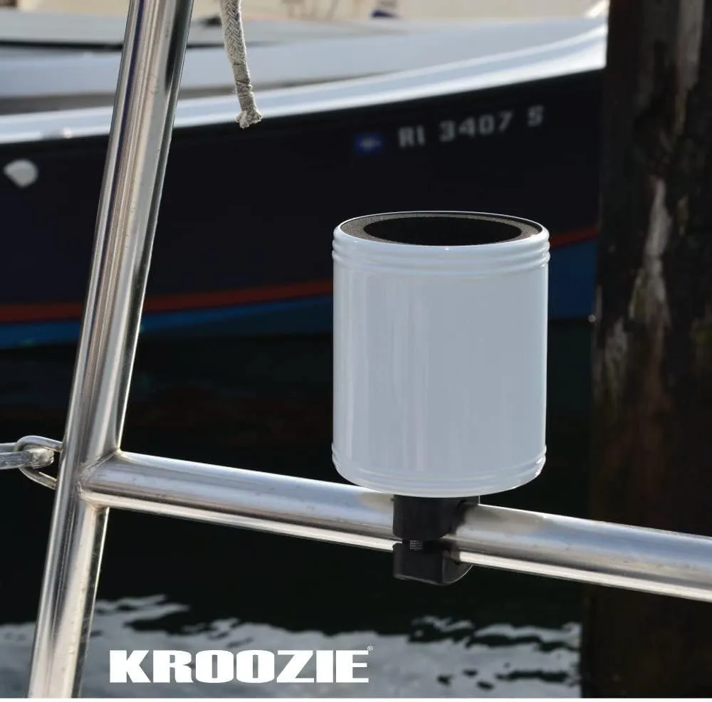 Kroozie 2.0 Bicycle Cup Holder - The Ultimate Bike Cup Holder for Beach Cruisers, E-Bikes, Scooters, Strollers – A premium stainless steel handlebar drink holder that lasts