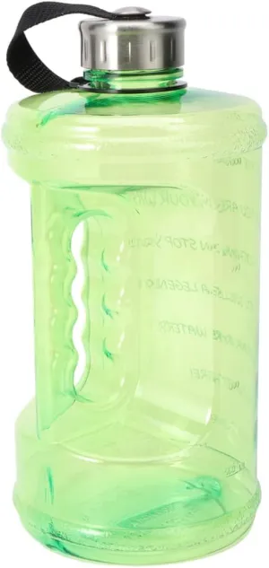 Large Capacity Plastic Water Bottle - Handle for Outdoor Sports Gym and Training Leak Drinking Water Container for Fitness and Picnics