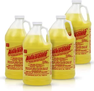 La's Totally Awesome All Purpose Cleaner, 4-Pack (64 oz Each) – Concentrated Formula, Degreaser, and Multipurpose Cleaner – Heavy Duty Bulk Cleaning Supplies for Home, Auto, Kitchen & Business