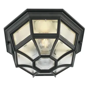 Latina 1 Light Ceiling Light - Black | Black