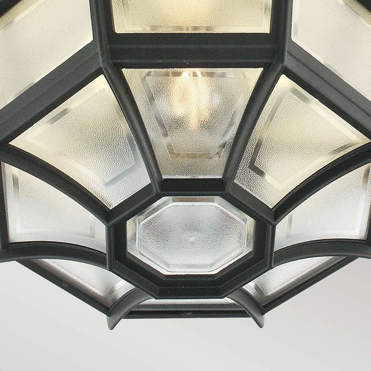 Latina 1 Light Ceiling Light - Black | Black