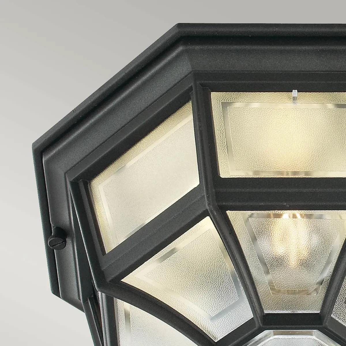 Latina 1 Light Ceiling Light - Black | Black