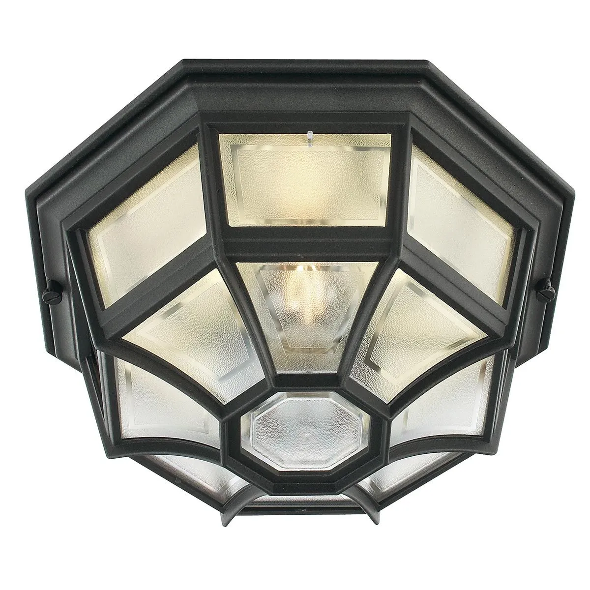 Latina 1 Light Ceiling Light - Black | Black