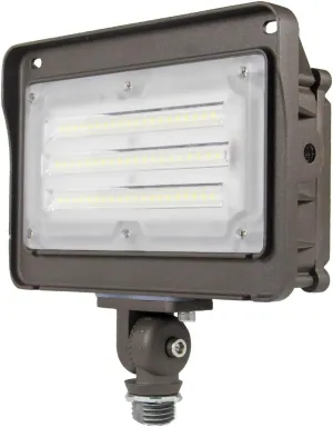 LED Flood Light Outdoor with Dusk to Dawn Photocell, 50W 6500LM IP65 Waterproof Adjustable Knuckle Mount LED Flood Lights 5000K 100-277V ETL Listed