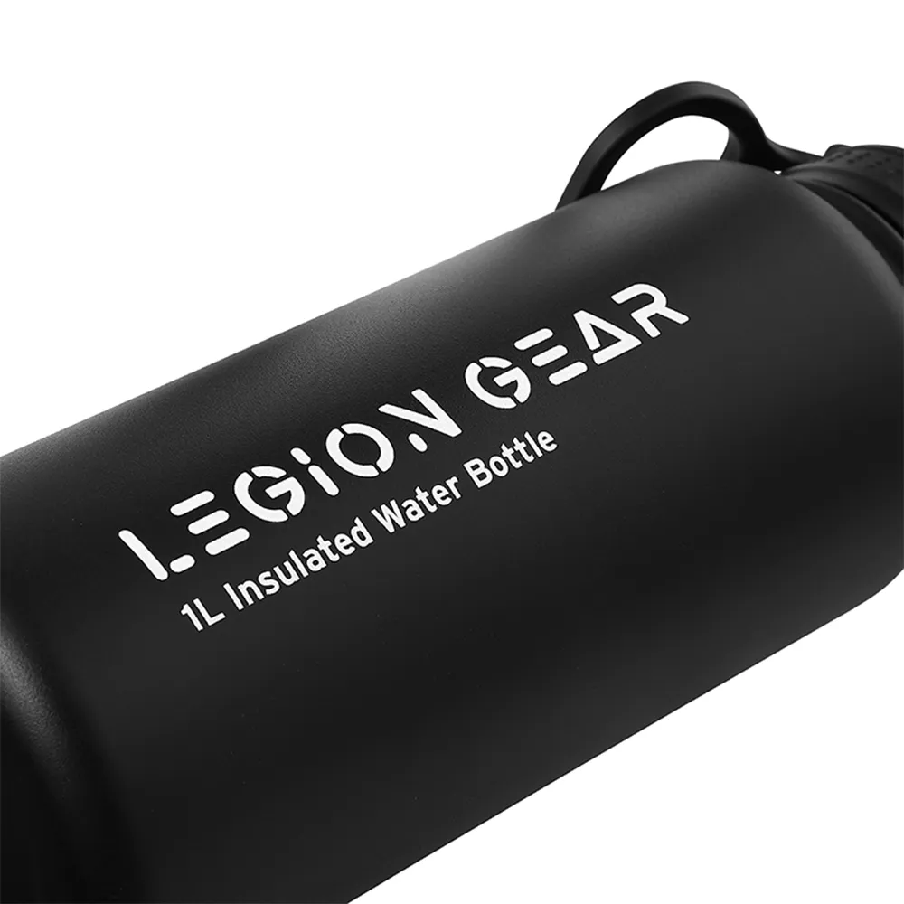 Legion Gear 1000ml Vacuum Insulated Bottle - Black
