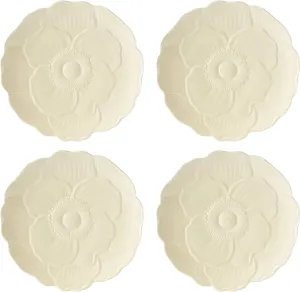 Lenox 897770 Butterfly Meadow Floral Accent Plates, Yellow, Set of 4
