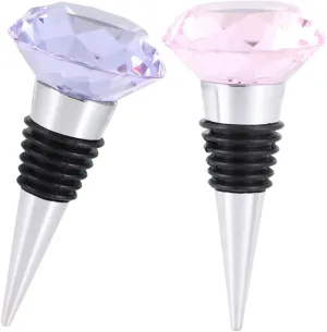 LIFKOME 2Pcs Reusable Wine Bottle Sealing Plugs Airtight Wine Stoppers Elegant Design for Home Use