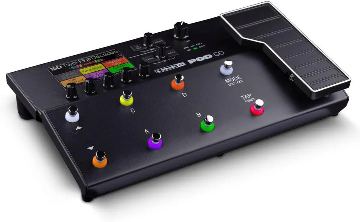 Line 6 POD Go Guitar Multi-Effects Pedal, Black