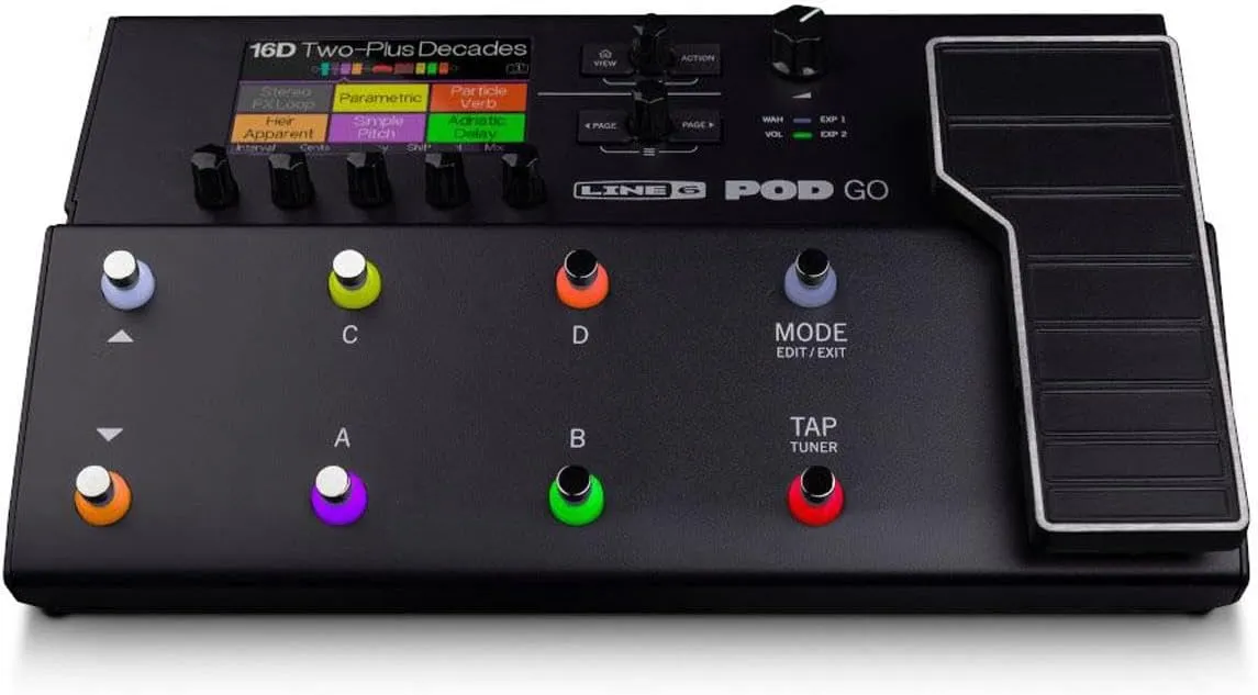 Line 6 POD Go Guitar Multi-Effects Pedal, Black