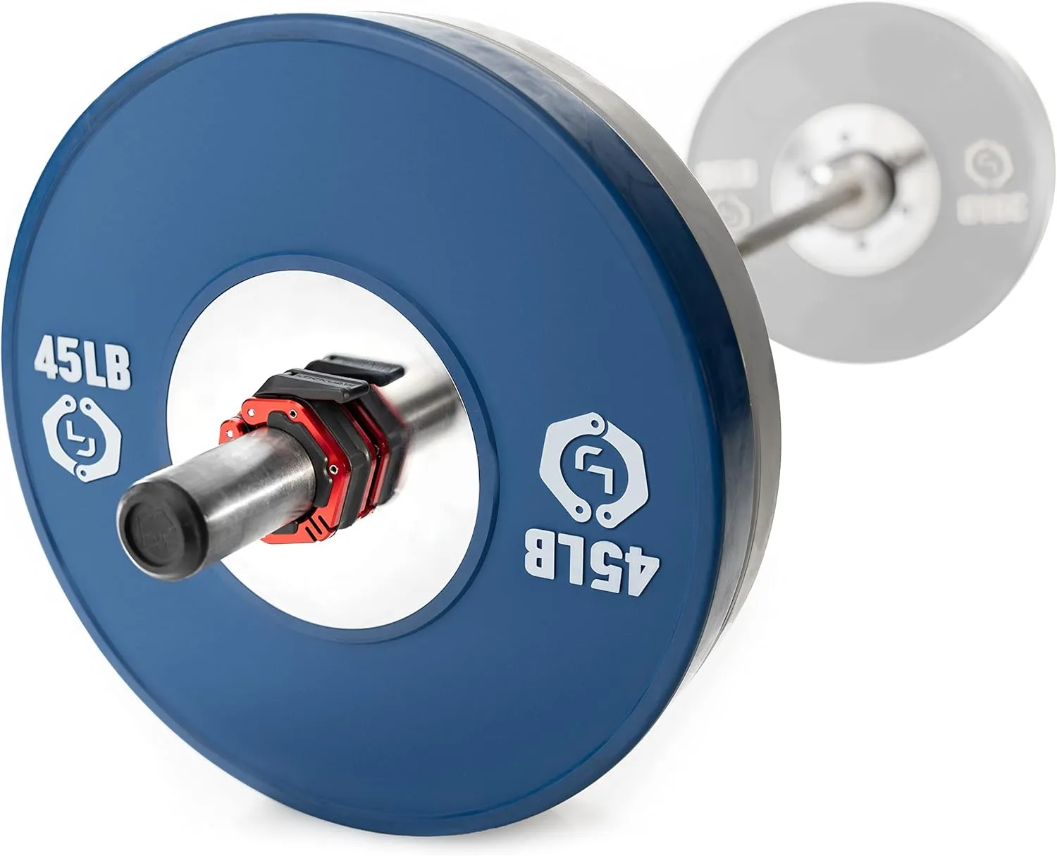 Lock-Jaw Flex Quick Release Aluminum Barbell Collar with Magnet (Red)