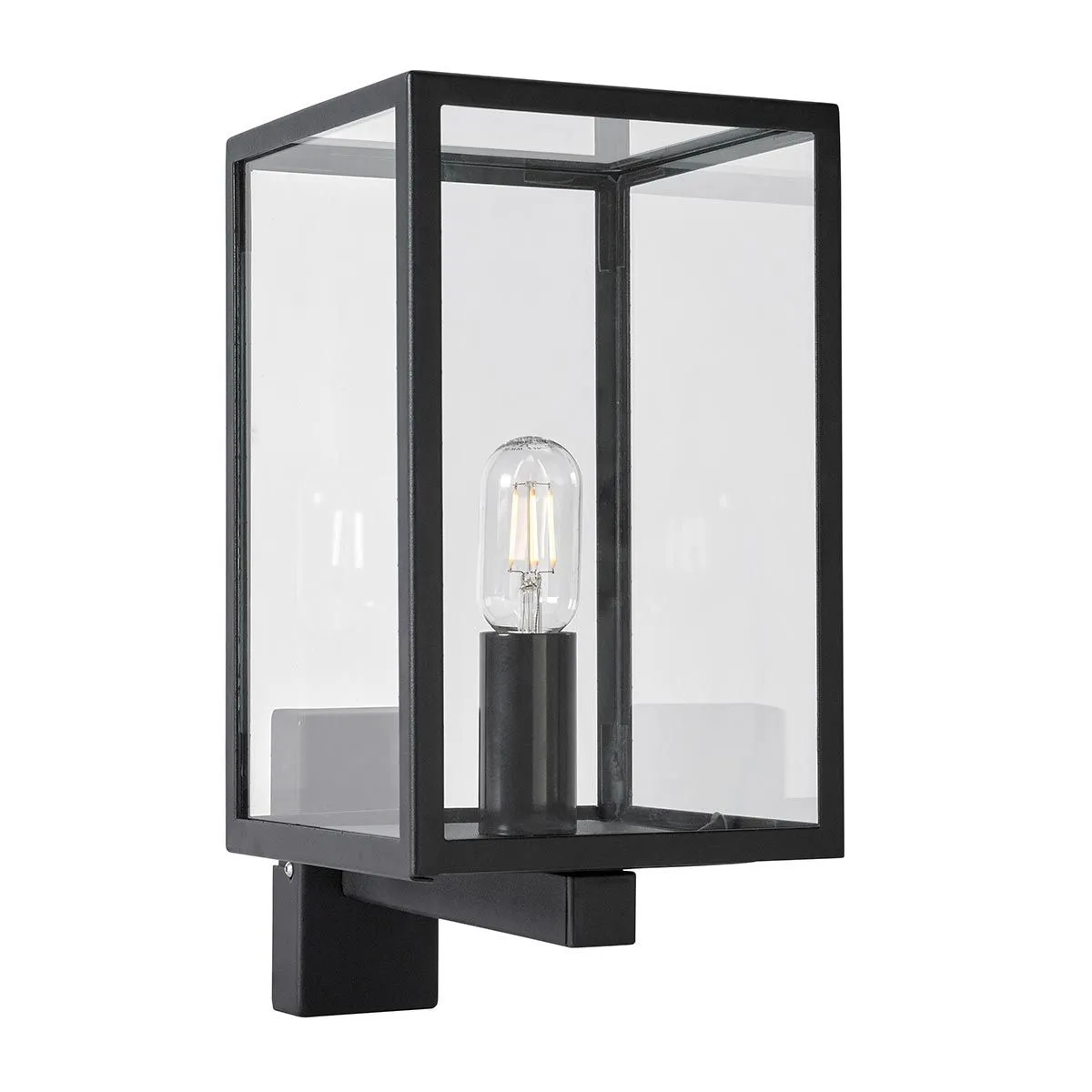 Lofoten 1 Light Wall Light with Arm      | Black