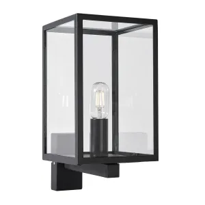 Lofoten 1 Light Wall Light with Arm      | Black