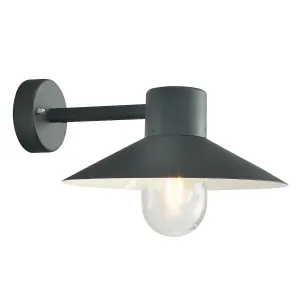 Lund 1 Light Wall Lantern - Black | Black