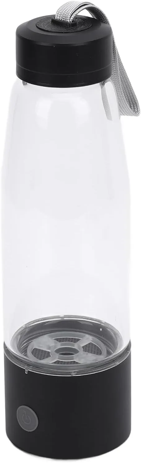 Luqeeg 460ML Hydrogen Water Bottle, 2300PPB Hydrogen Water Generator Hydrogen Sports Bottle with SPE PEM Technology Rechargeable Fast Hydrogen Water Generator for Workouts, Daily Drinking