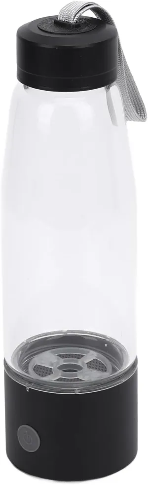 Luqeeg 460ML Hydrogen Water Bottle, 2300PPB Hydrogen Water Generator Hydrogen Sports Bottle with SPE PEM Technology Rechargeable Fast Hydrogen Water Generator for Workouts, Daily Drinking