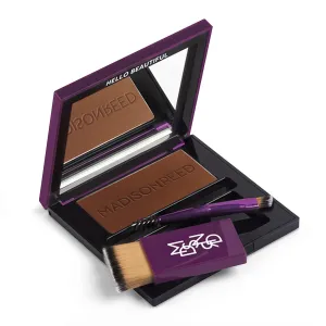 Madison Reed Root Touch Up   Brow Filler, Sienna Auburn Red, Instant Gray Coverage, Fills in Brows & Thinning Hairlines, Temporary Concealing Powder, 0.13 oz (60 uses)