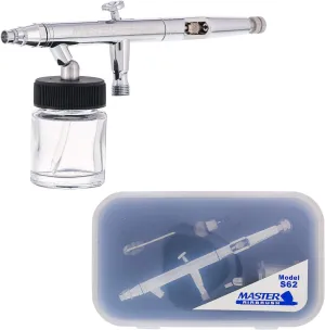 Master Airbrush Multi-Purpose Dual-Action Siphon Feed Airbrush Used for Hobby...