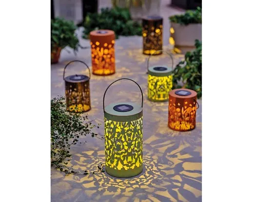 Metal Solar Lantern - Gold