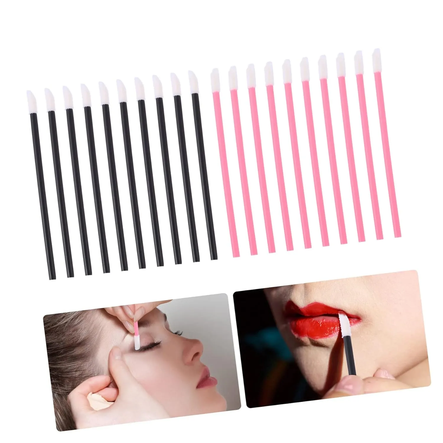 Mikinona 400pcs Lip Brush Makeup Applicator Tool Practical Lipstick Brush Compact and Lightweight for Easy Makeup Application Go