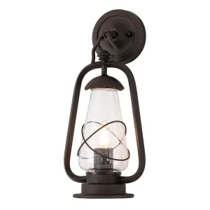 Miners 1 Light Wall Lantern | Old Bronze