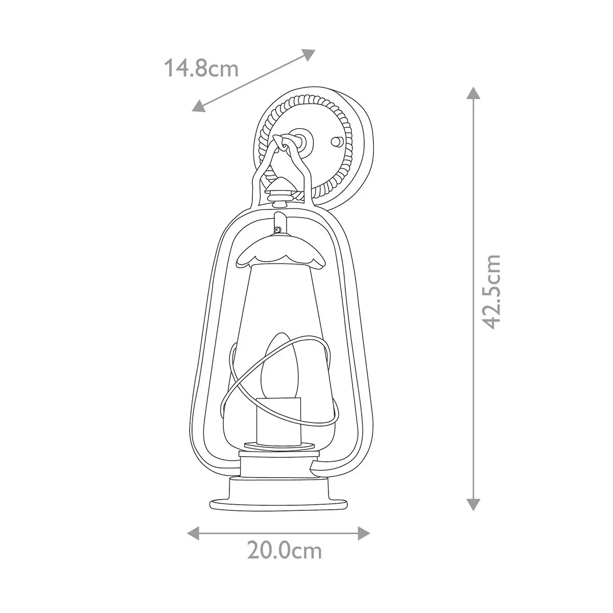 Miners 1 Light Wall Lantern | Old Bronze