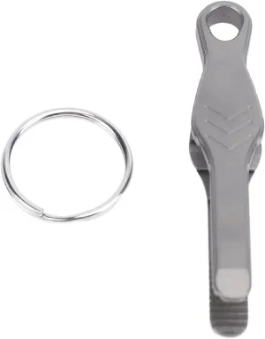 MINI KEYCHAIN TWEEZER TC4 ALLOY PORTABLE POCKET EDC SMALL TWEEZER OUTDOOR GADGET WITH KEY RING