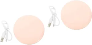 Mipcase 2sets Portable Led Makeup Mirror Rechargeable Handheld Compact Mirror Light for Travel and Outdoor Use Lightweight and Design for and Beauty The Go