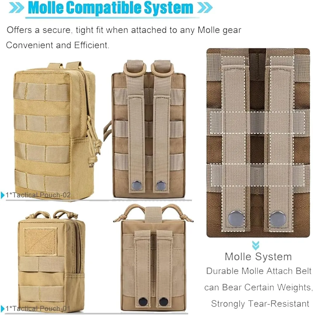 Molle Water Bottle Holder, Water Molle Attachments, Molle Water Bottle Pouch, Tactical Backpack Attachment Pouches