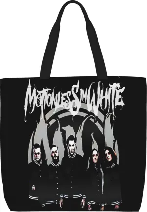 Motionless Rock In White Tote Bag for Women Lightweight Large Tote Bag Shoulder Bag Handbag for Travel Work Gym