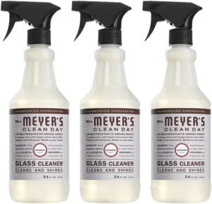 MRS. MEYER'S CLEAN DAY Glass Cleaner, Lavender Variation, 24 Fl Oz (Pack of 3)