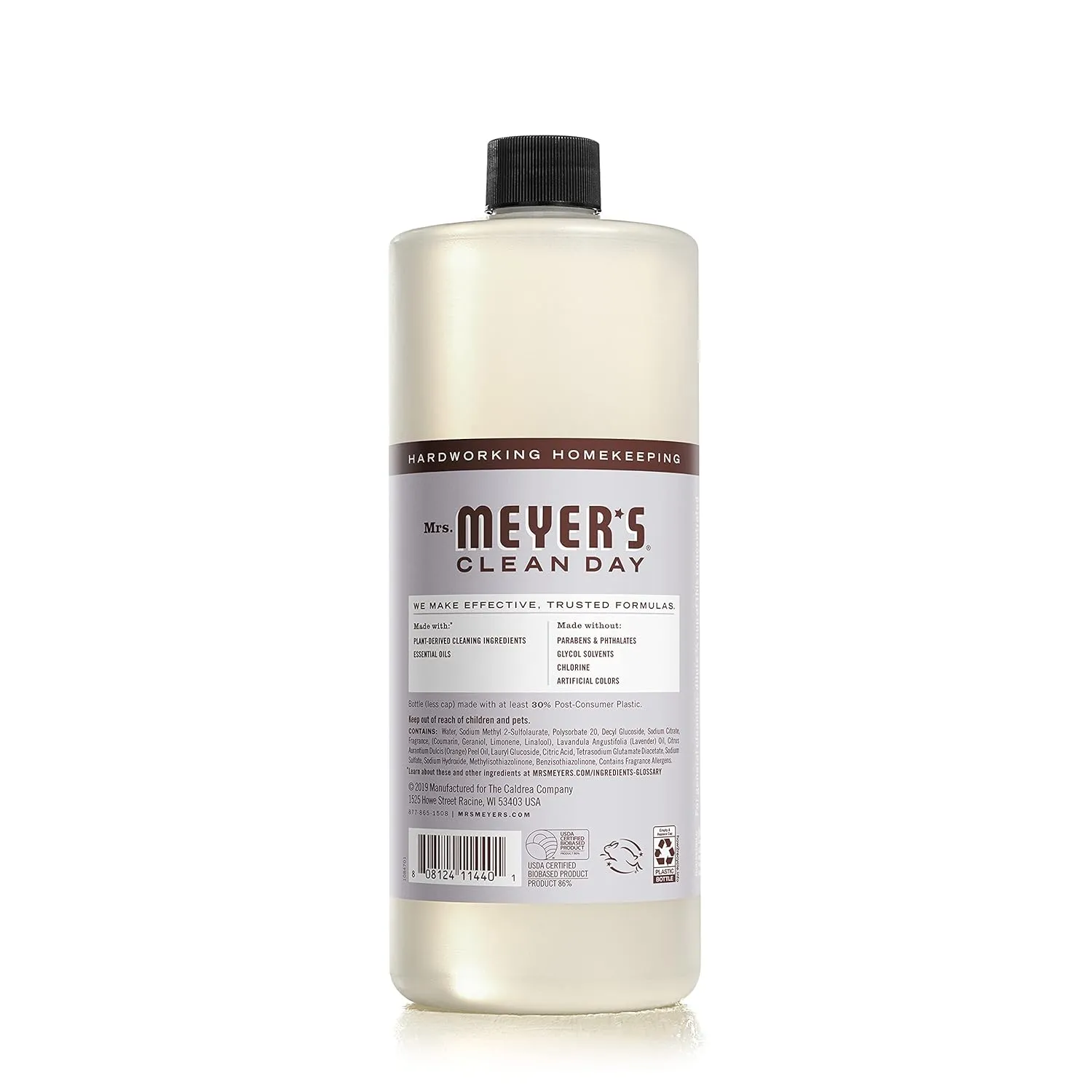 MRS. MEYER'S CLEAN DAY Multi-Surface Cleaner Concentrate, Use to Clean Floors, Tile, Counters, Lavender, 32 fl. oz - Pack of 2
