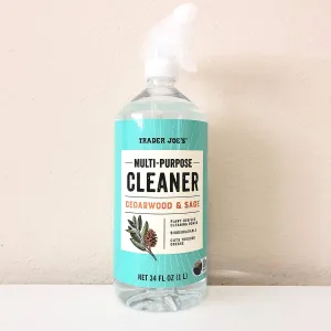 Multi-purpose Cleaner Cedar Wood & Sage Trader Joe's 34 Fl Oz.