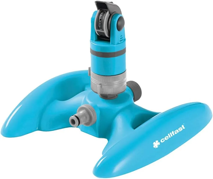 Multi Purpose Rotary Garden Sprinkler Lawn Sprinkler Plastic Hozelock Support Blue