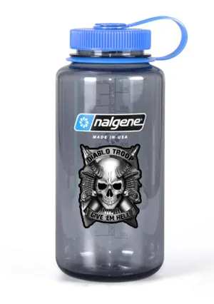 Nalgene Grey Wide Mouth Water Bottle.