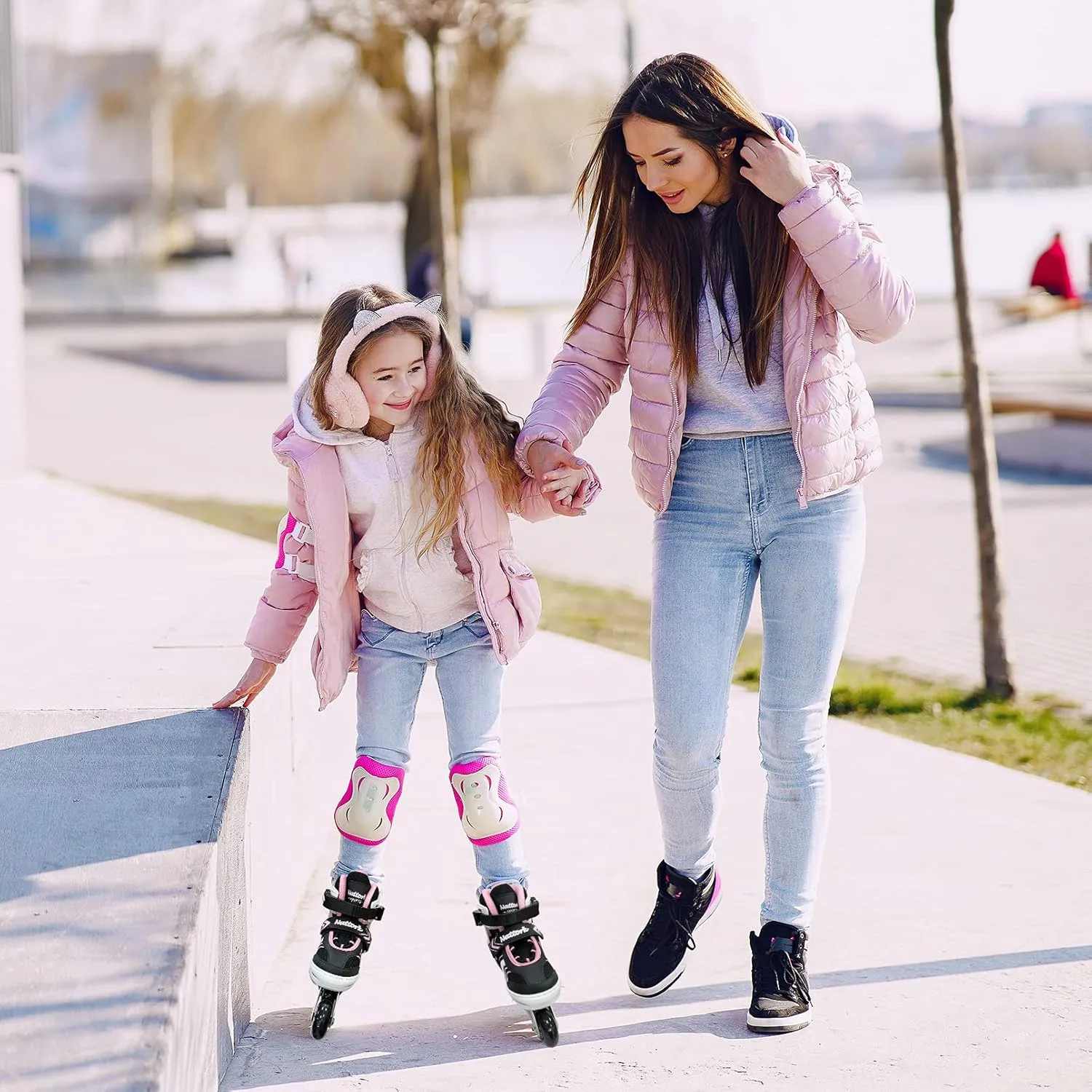 Nattork Inline Skates for Kids Girls Boys with Full Light Up Wheels,Adjustable Safe Durable Inline Skates,Outdoor Roller Skates for Girls Boys Youth Beginners
