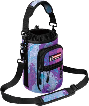 NATURE PIONEOR Water Bottle Holder with Strap,Water Bottle Carrier Bag Sling Sleeve with Adjustable Shoulder Strap & Handle and Large Phone Pocket for Walking,Hiking,Travelling for 25oz/32oz/40oz/64oz