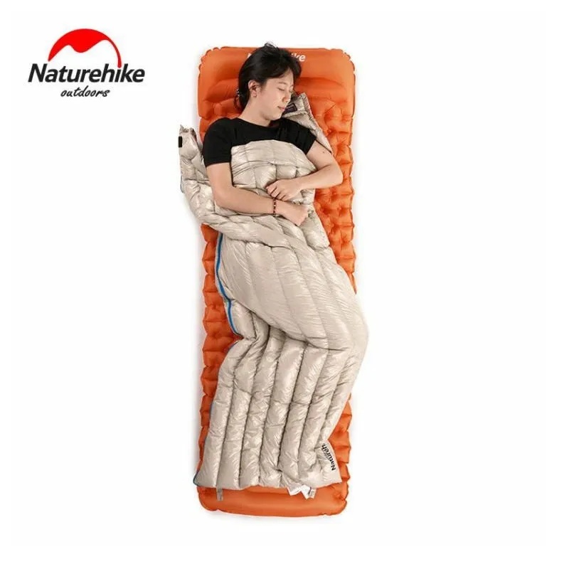 Naturehike 570g Ultralight Waterproof White Goose Down Sleeping Bag  Envelope Type Lazy Bag