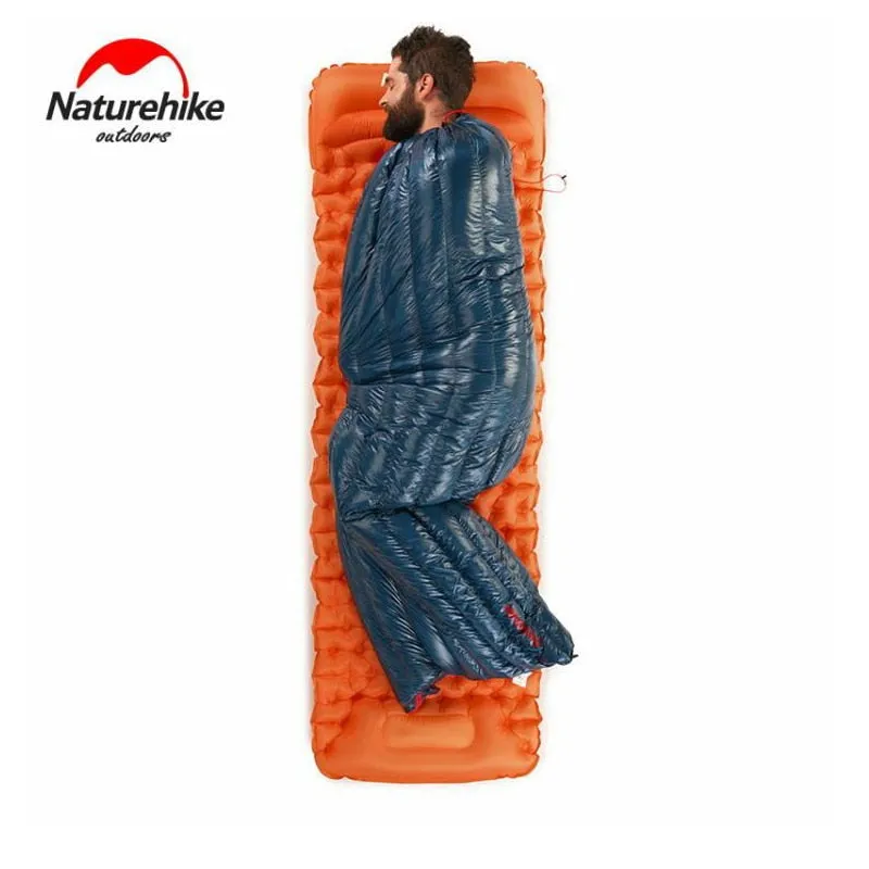 Naturehike 570g Ultralight Waterproof White Goose Down Sleeping Bag  Envelope Type Lazy Bag