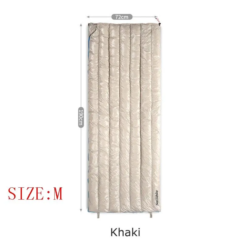 Naturehike 570g Ultralight Waterproof White Goose Down Sleeping Bag  Envelope Type Lazy Bag